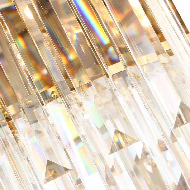 Modern Gold/Black Luxury Crystal Chandeliers LED Pendant /Ceiling Light Fixture for Living Room Hotel Hall Decor Hanging Lamp