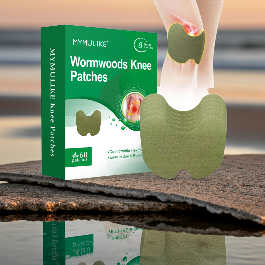 60PCS Knee Patches Natural Knee PatchWarming Herbal Patches for Knee Patch Paste Long Lasting Reduction of Joint Uncomfortable (60 Count)