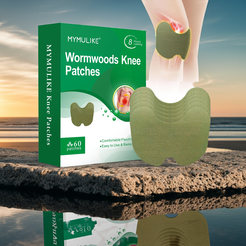 60PCS Knee Patches Natural Knee PatchWarming Herbal Patches for Knee Patch Paste Long Lasting Reduction of Joint Uncomfortable (60 Count)