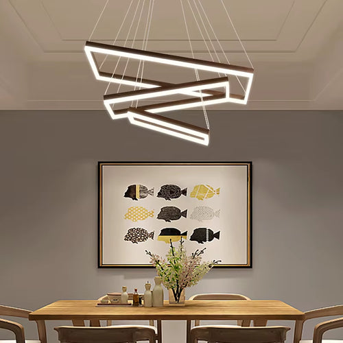 Duplex Floor Chandelier Staircase Villa Modern Simple Nordic Engineering Leap Floor Rotating Living Room Hall Ceiling Lamp