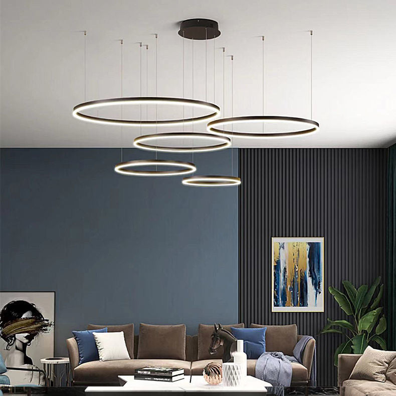 Modern Minimalist Chandelier - Creative Round Light