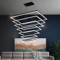 Duplex Floor Chandelier Staircase Villa Modern Simple Nordic Engineering Leap Floor Rotating Living Room Hall Ceiling Lamp