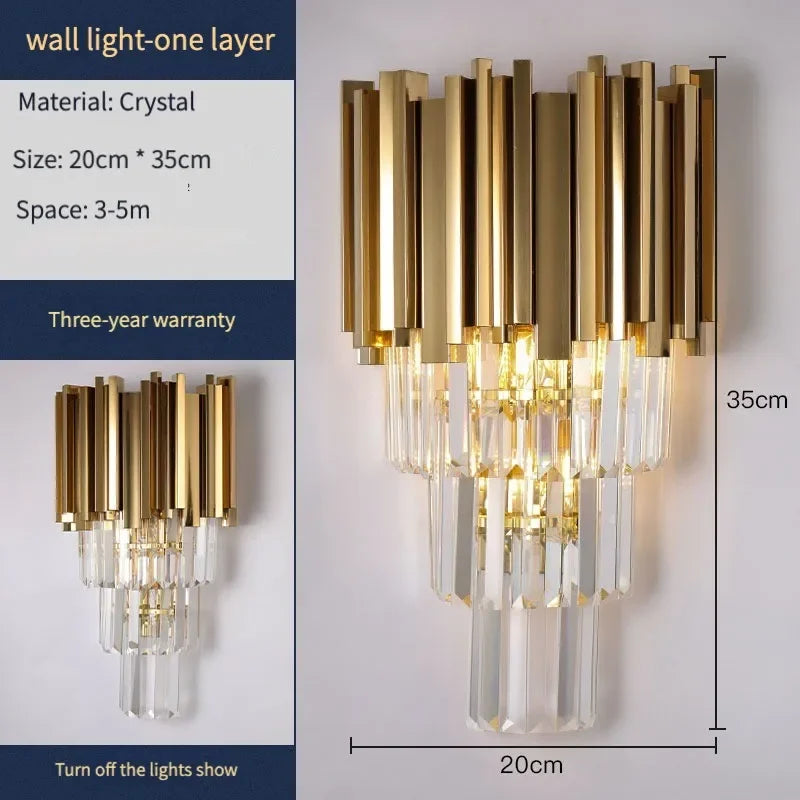 Modern Gold/Black Luxury Crystal Chandeliers LED Pendant /Ceiling Light Fixture for Living Room Hotel Hall Decor Hanging Lamp