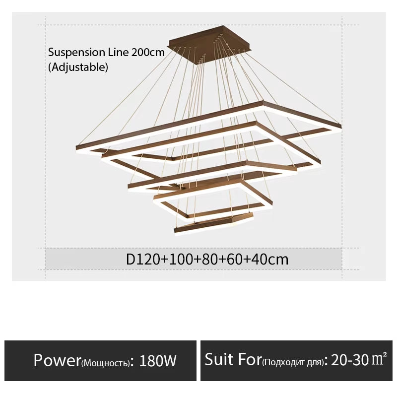Duplex Floor Chandelier Staircase Villa Modern Simple Nordic Engineering Leap Floor Rotating Living Room Hall Ceiling Lamp