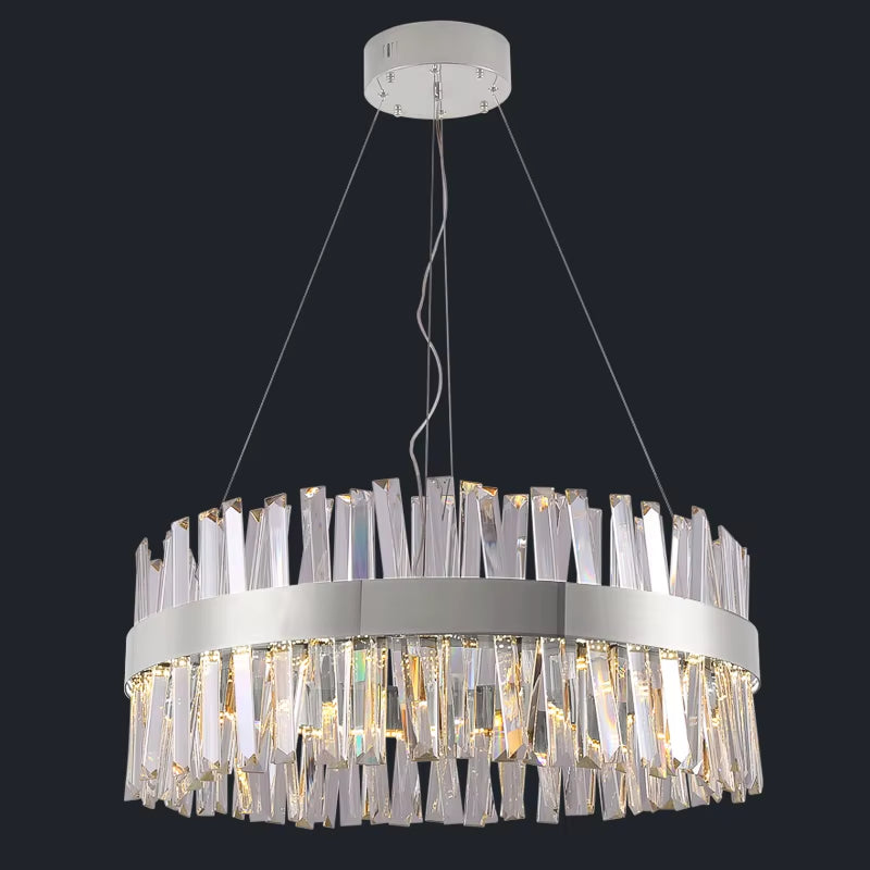Modern Crystal Led Chandelier Bedroom Dining Room round Gold/Chrome Living Room Chandeliers 2020 Hall Hallway Home Decor Lamp