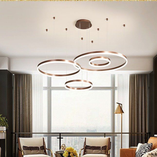 Modern Minimalist Chandelier - Creative Round Light