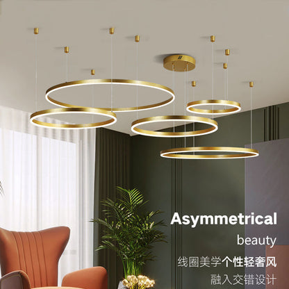 Modern Minimalist Chandelier - Creative Round Light
