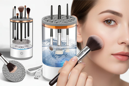 Electric Makeup Brush Cleaner (USB, Auto Rotating)