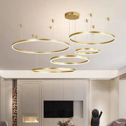 Modern Minimalist Chandelier - Creative Round Light