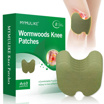 60PCS Knee Patches Natural Knee PatchWarming Herbal Patches for Knee Patch Paste Long Lasting Reduction of Joint Uncomfortable (60 Count)