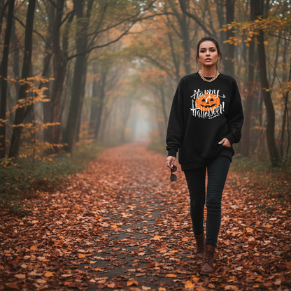 Forest autumn walk